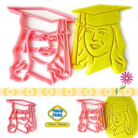 GRADUATION PORTRAIT Custom Cookie Cutter