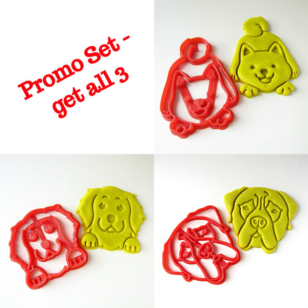 Bulldog Portrait Cookie Cutter