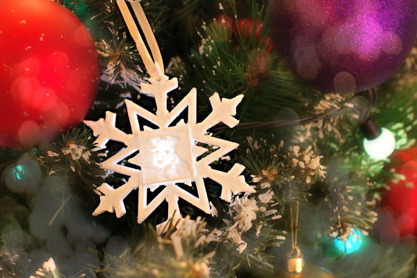 Custom Photo Ornament (Snowflake) / Christmas Tree Decoration