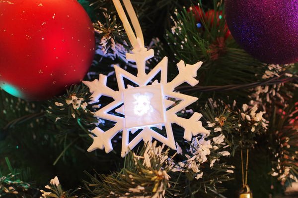 Custom Photo Ornament (Snowflake) / Christmas Tree Decoration