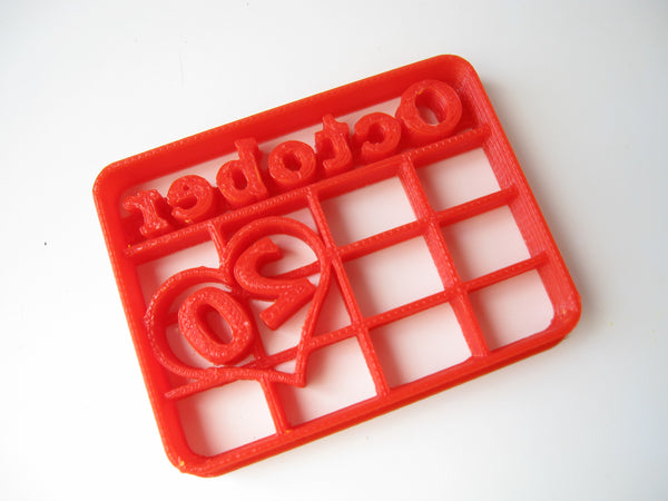 CALENDAR/ DATE Custom Cookie Cutter