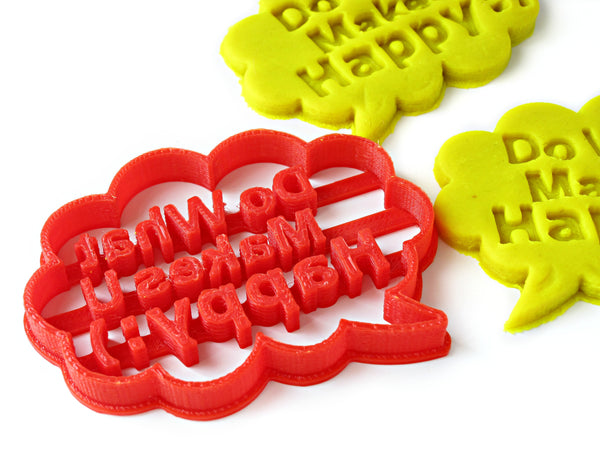 Custom Message / Speech Bubble Cookie Cutter