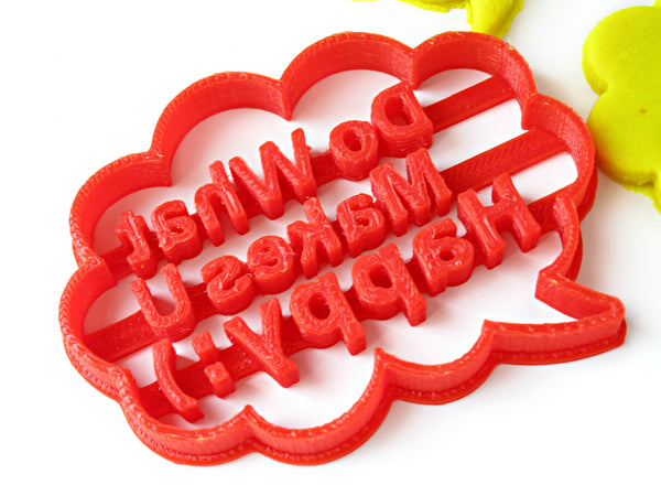 Custom Message / Speech Bubble Cookie Cutter