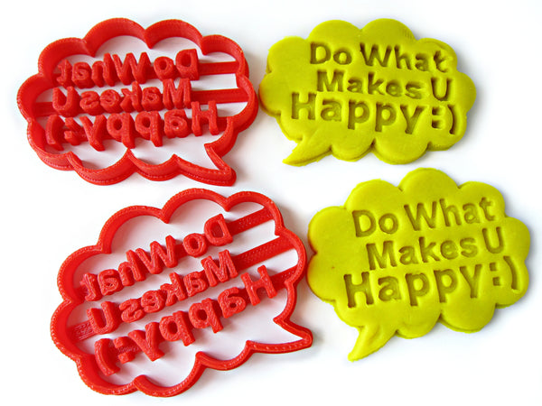 Custom Message / Speech Bubble Cookie Cutter