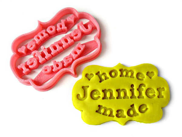 HOMEMADE Custom Name / Brand Cookie Cutter