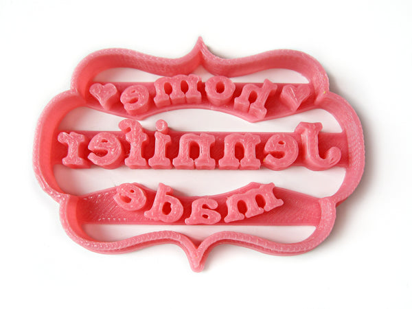 HOMEMADE Custom Name / Brand Cookie Cutter