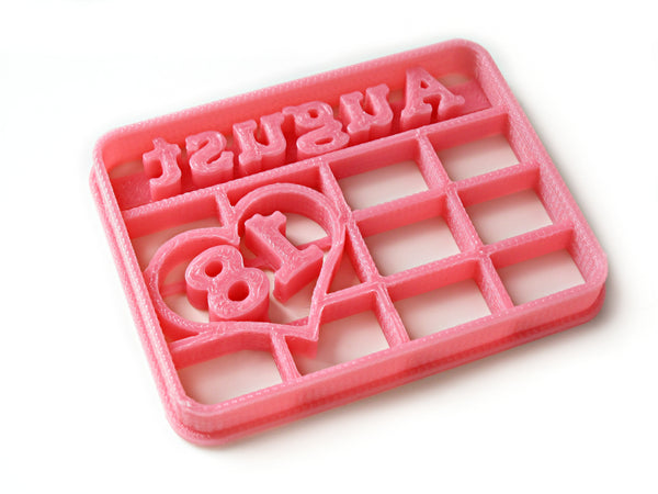 CALENDAR/ DATE Custom Cookie Cutter