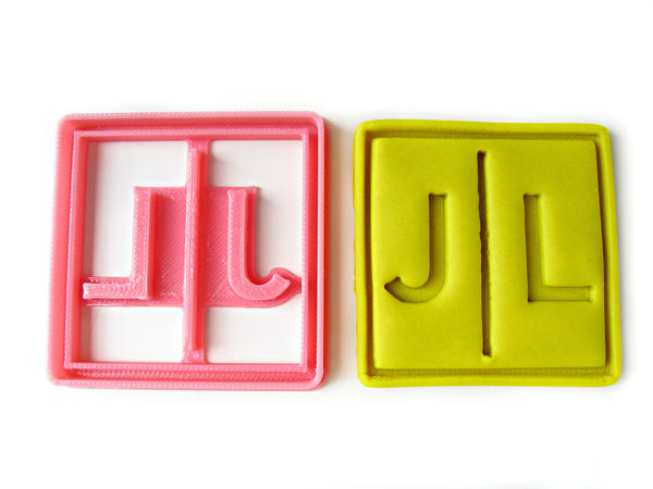 2-Letters MONOGRAM Custom Cookie Cutter