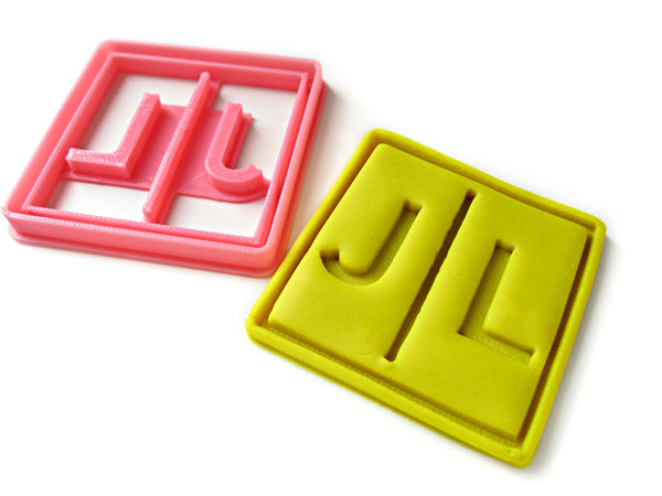 2-Letters MONOGRAM Custom Cookie Cutter