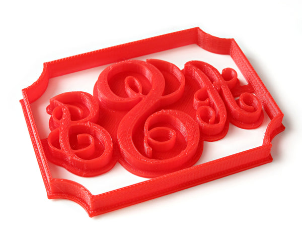 3-Letters VINE MONOGRAM Custom Cookie Cutter