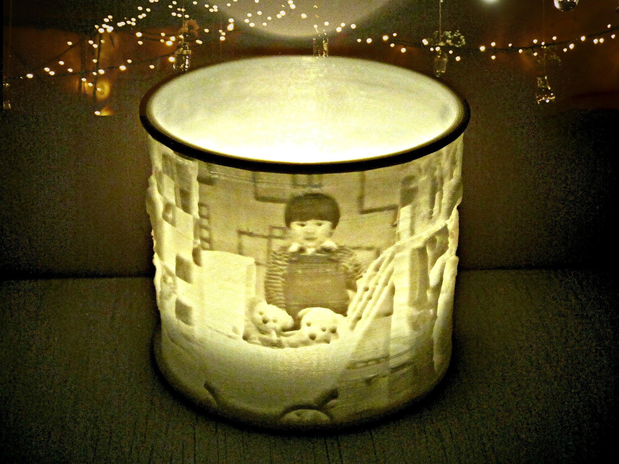 Custom Photo Candle / LED Tealight Holder, Lithophane Lamp