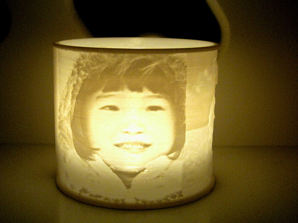 Custom Photo Candle / LED Tealight Holder, Lithophane Lamp