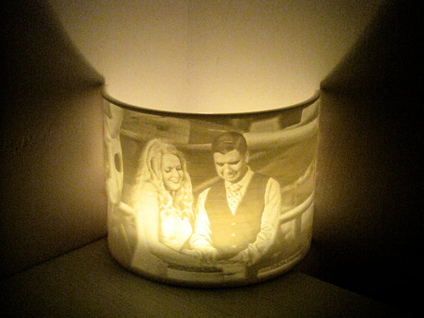 Custom Photo Night Light, Lithophane Lamp, LED Tealight Holder