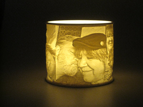 Custom Photo Candle / LED Tealight Holder, Lithophane Lamp