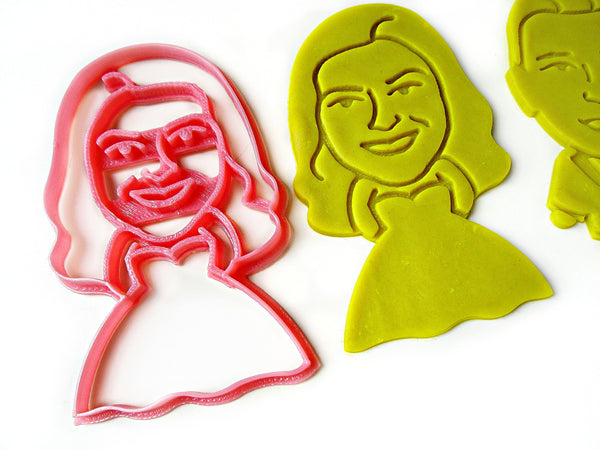 Bride & Groom Portrait Custom Cookie Cutter