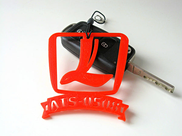 Custom Logo Car Ornament, RearView Mirror Hanging Charm