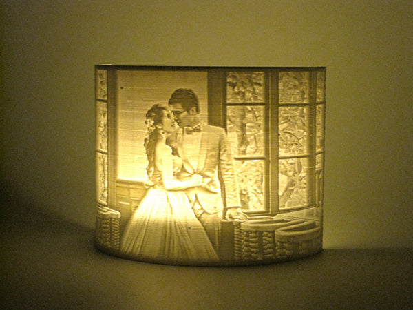 Custom Photo Night Light, Lithophane Lamp, LED Tealight Holder