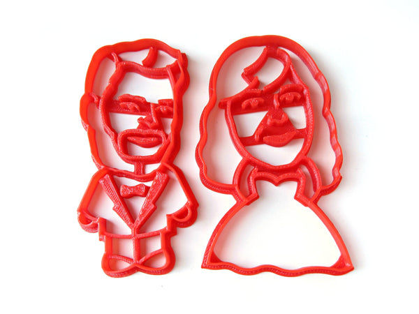 Bride & Groom Portrait Custom Cookie Cutter