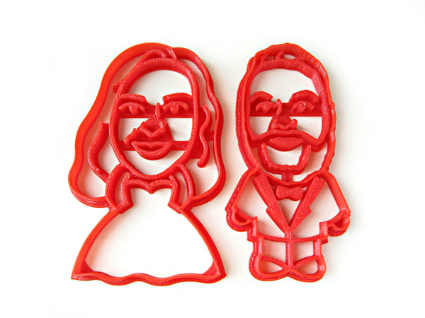 Bride & Groom Portrait Custom Cookie Cutter