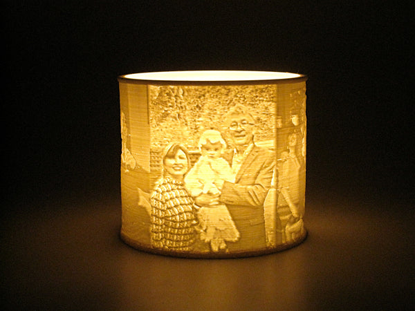 Custom Photo Candle / LED Tealight Holder, Lithophane Lamp