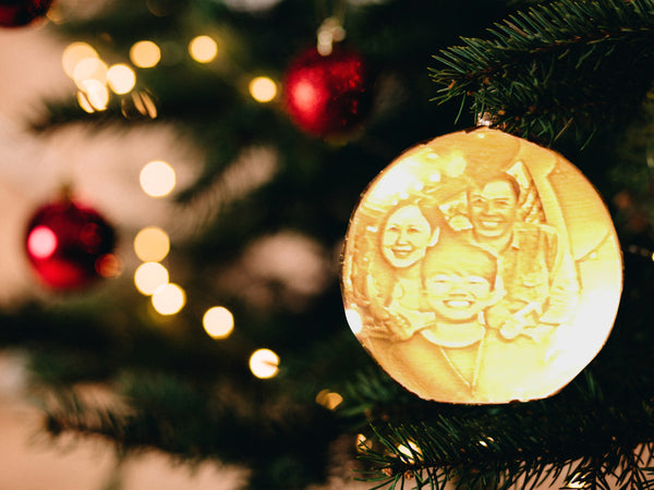 Custom Photo Ornament Ball / Lithophane LED Night Light