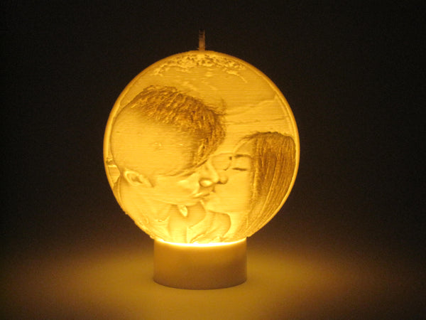 Custom Photo Ornament Ball / Lithophane LED Night Light