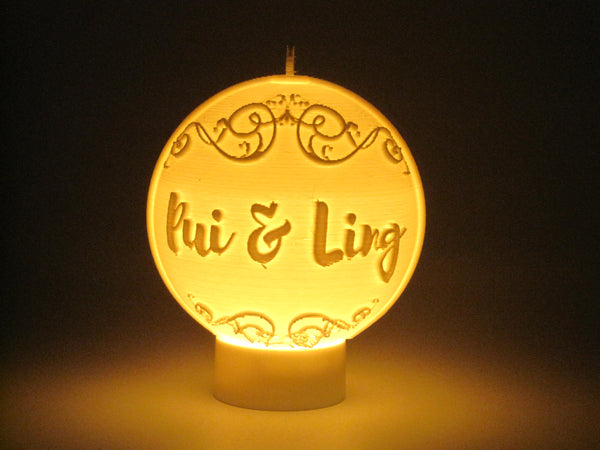 Custom Photo Ornament Ball / Lithophane LED Night Light