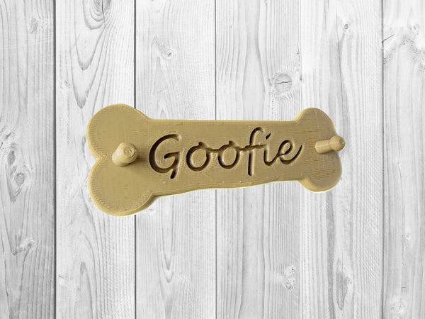 Personalized Dog Bone Sign / Custom Dog Leash Hanger