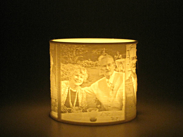 Custom Photo Candle / LED Tealight Holder, Lithophane Lamp