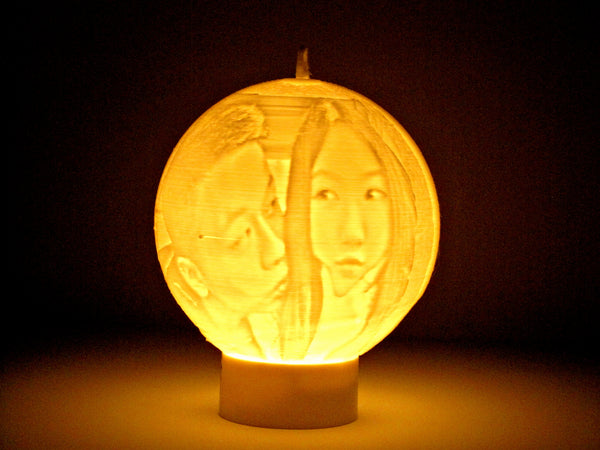 Custom Photo Ornament Ball / Lithophane LED Night Light