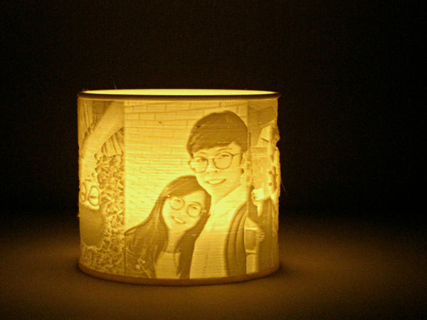 Custom Photo Candle / LED Tealight Holder, Lithophane Lamp