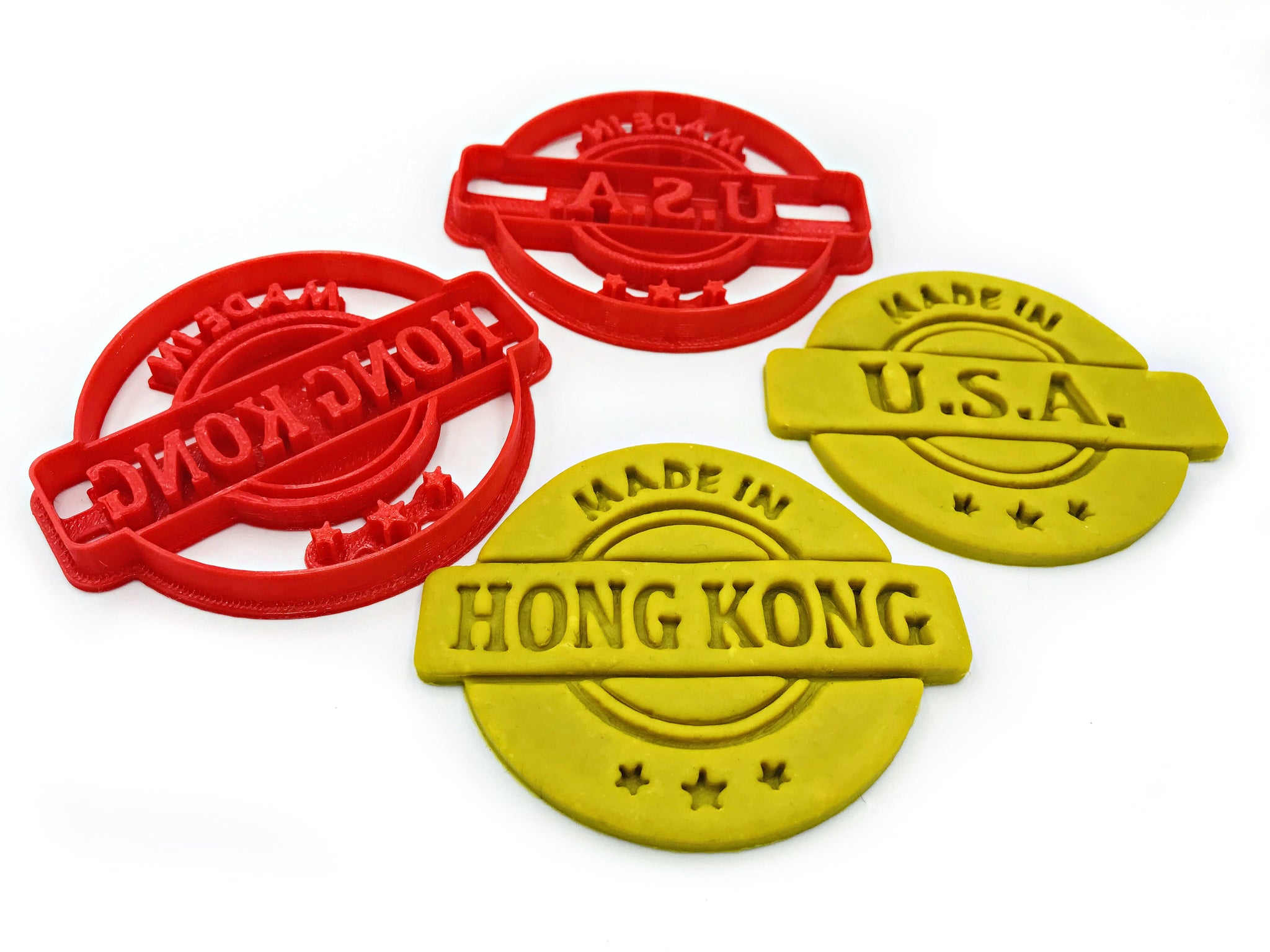 Made in Hong Kong / Made in USA Cookie Cutter, Customizable