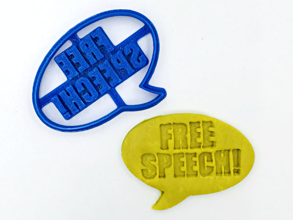 Freedom Road Sign / 自由 Chinese Calligraphy Seal / Free Speech - Word Art Cookie Cutter