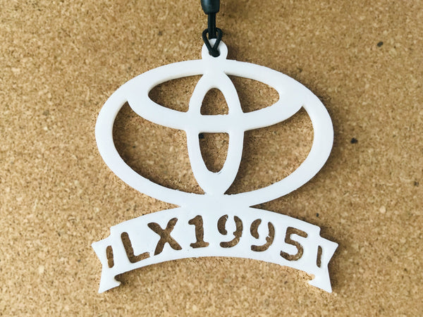 Custom Logo Car Ornament, RearView Mirror Hanging Charm