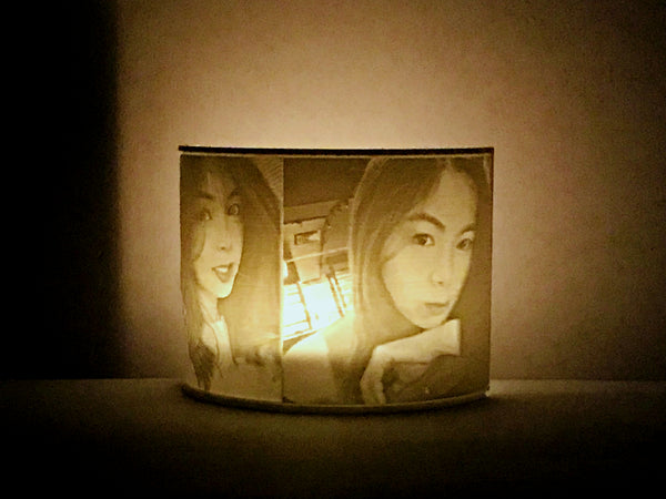 Custom Photo Night Light, Lithophane Lamp, LED Tealight Holder