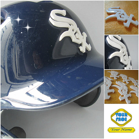 Custom made 3D Baseball Helmet Decal 9 pcs+ Set (Logos Only)