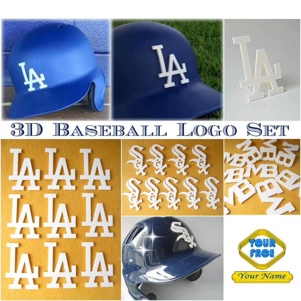 Baseball Helmet Stickers, Baseball Helmet Numbers