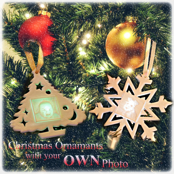 Custom Photo Ornament (Tree) / Christmas Tree Decoration