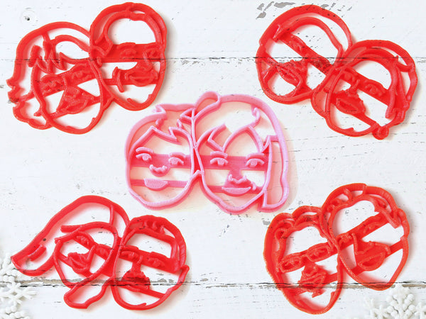 Custom COUPLE Portrait Cookie Cutter