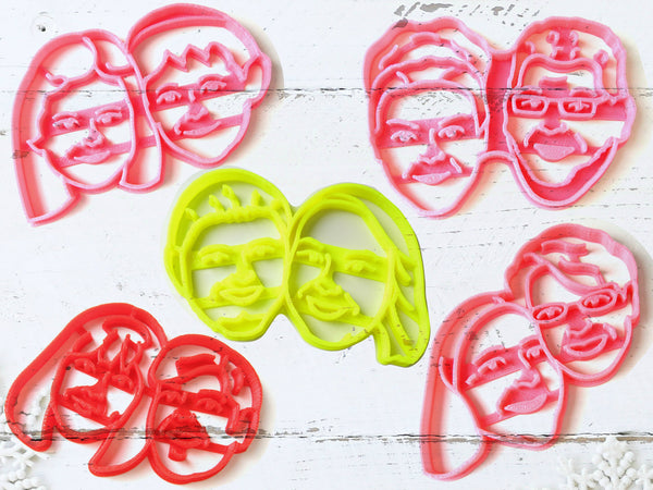 Custom COUPLE Portrait Cookie Cutter