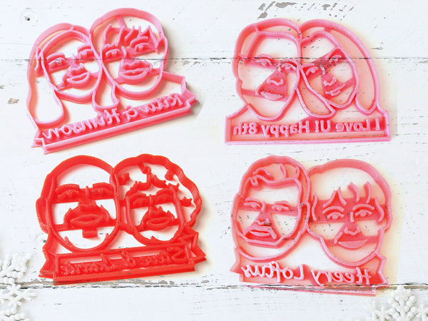 Custom COUPLE Portrait Cookie Cutter