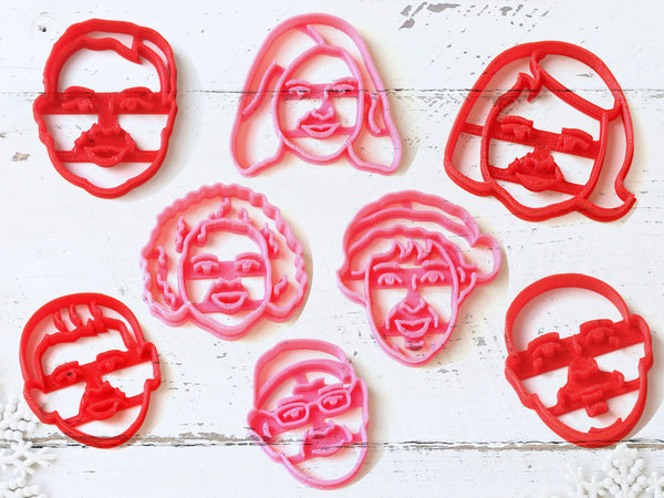 Custom FAMILY PORTRAIT Cookie Cutter Set-4 pcs