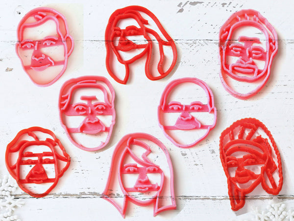 Custom FAMILY PORTRAIT Cookie Cutter Set-4 pcs