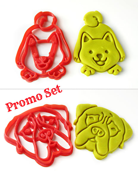 Shiba Inu / Akita Inu Portrait Cookie Cutter